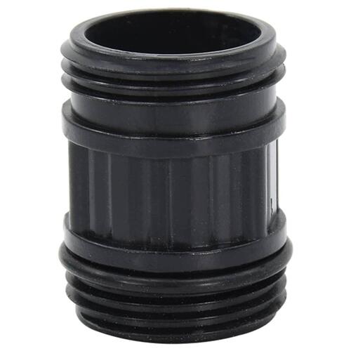 Sugeslange med messingkoblinger 1" 10 m PVC sort