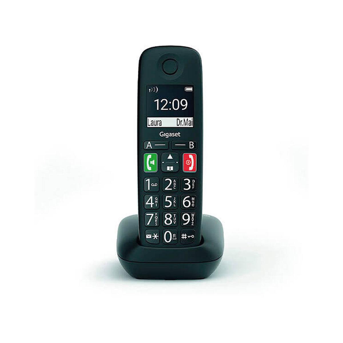 Gigaset S30852-H2901-D201 trådløs telefon - Sort billede