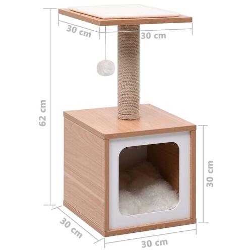 Kradsetræ med kradsemåtte sisal 62 cm