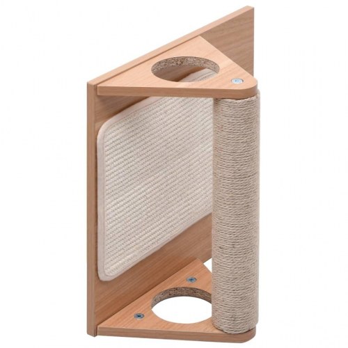 Kradsetræ med kradsemåtter trekantet sisal 40 cm