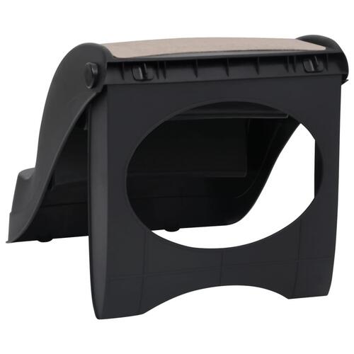 Foldbar hundetrappe 3 trin sort