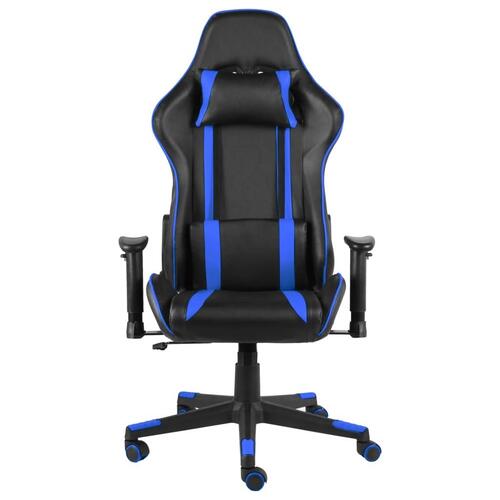 Drejelig gamingstol PVC blå