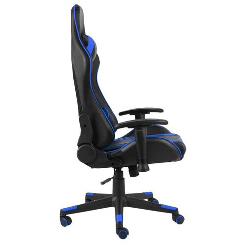 Drejelig gamingstol PVC blå