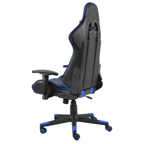 Drejelig gamingstol PVC blå