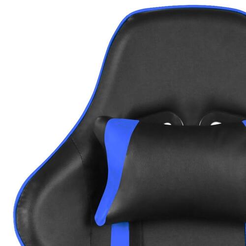 Drejelig gamingstol PVC blå
