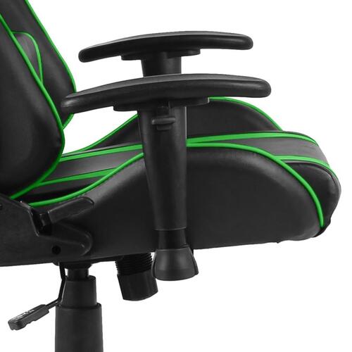 Drejelig gamingstol PVC grøn