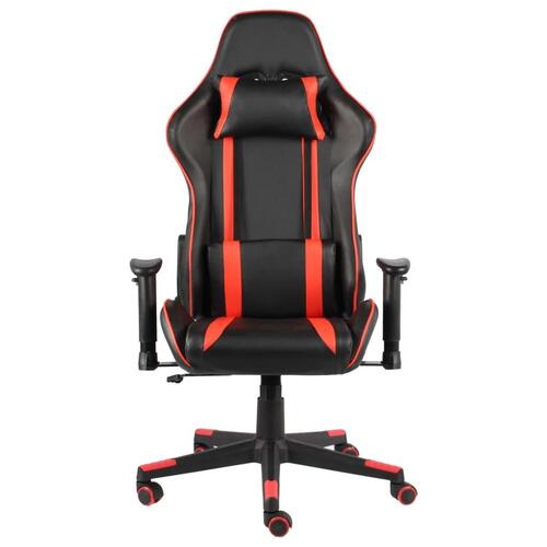 Drejelig gamingstol PVC rød
