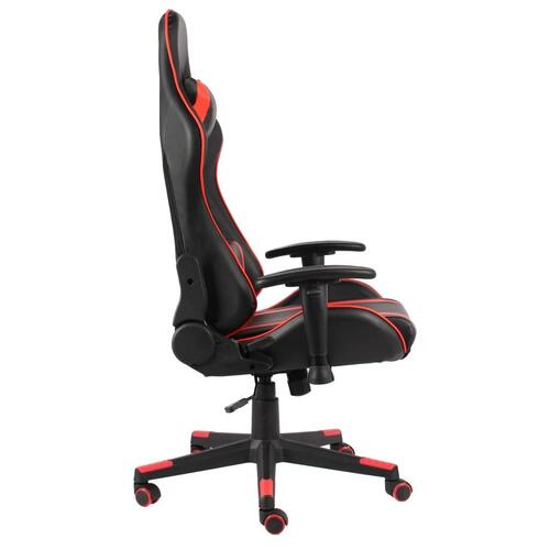 Drejelig gamingstol PVC rød