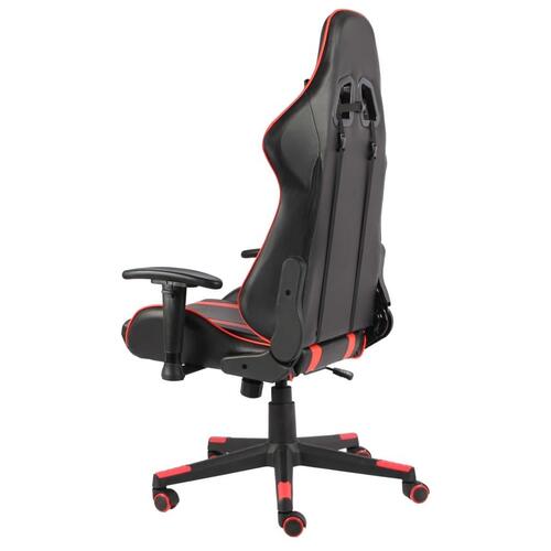 Drejelig gamingstol PVC rød
