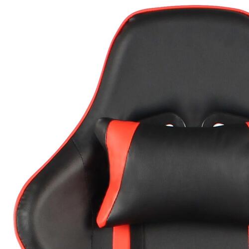 Drejelig gamingstol PVC rød