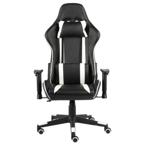 Drejelig gamingstol PVC hvid