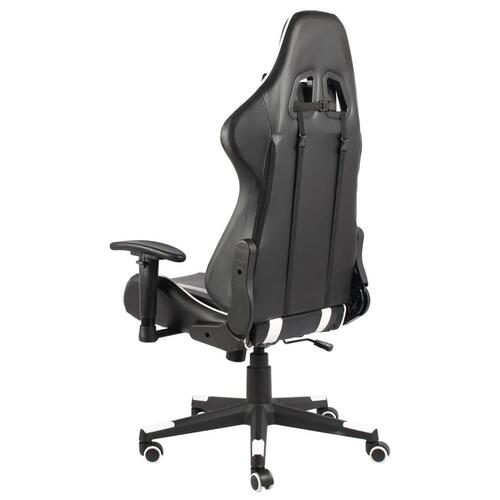 Drejelig gamingstol PVC hvid