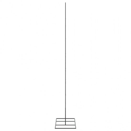 Dekorativt juletræ 180 cm metal sort