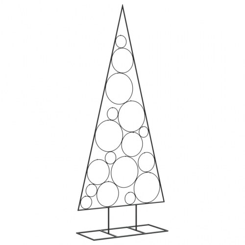 Dekorativt juletræ 180 cm metal sort