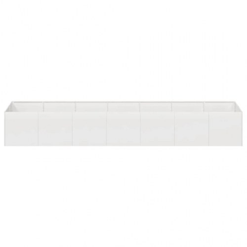 Plantekasse i rustfrit stål 280 × 80 × 40 cm - højbed til have og terrasse