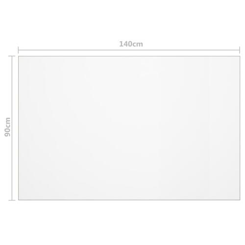Bordbeskytter 140x90 cm 2 mm PVC transparent