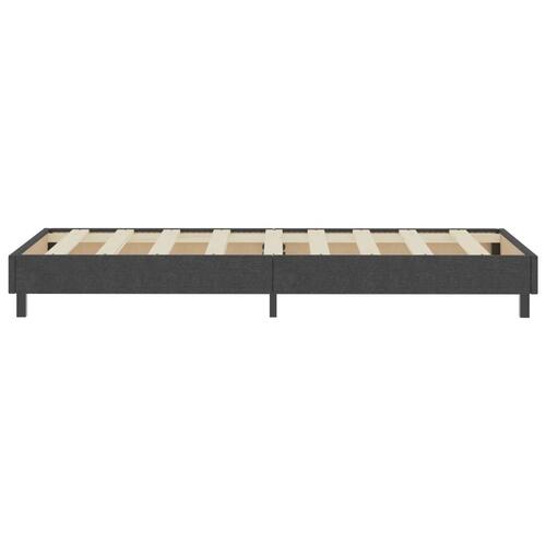 Seng med madras 90x200 cm stof mørkegrå