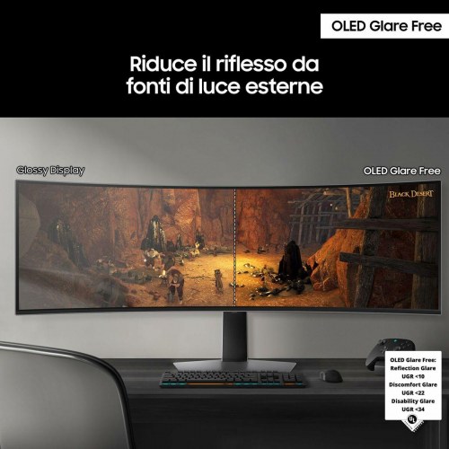 Skærm Samsung Odyssey OLED G9 49" UltraWide DQHD (240 Hz)