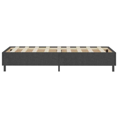 Seng med madras 80x200 cm stof mørkegrå