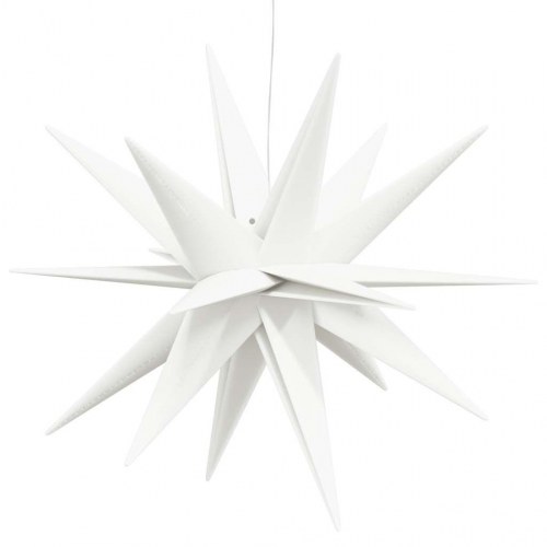 Foldbar juledekoration - LED julestjerne 57 cm, hvid