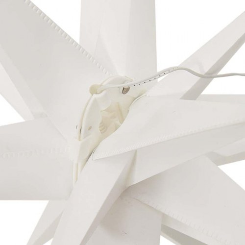 Foldbar juledekoration - LED julestjerne 57 cm, hvid