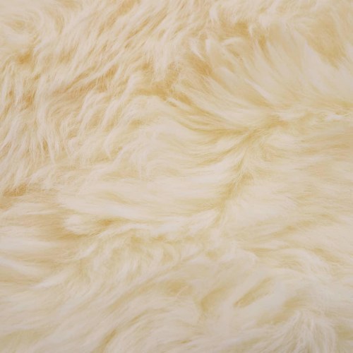 Gulvtæppe 60x90 cm fårelæder hvid