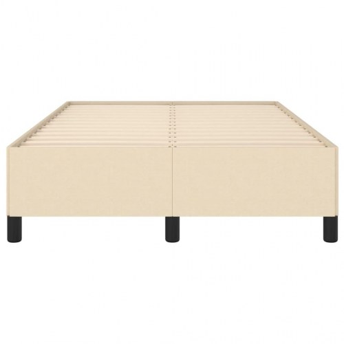 Sengeramme uden madras 120 x 190 cm stof - cremefarvet