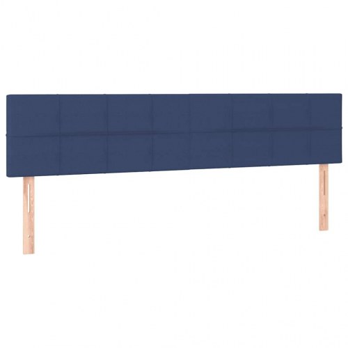 Kontinentalseng med madras 120×190 cm - stof, blå