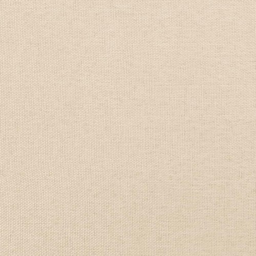 Kontinentalseng med madras 120×190 cm - stof, cremefarvet