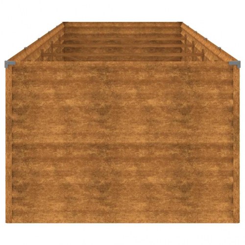Højbed i cortenstål 479 × 100 × 69 cm - rustfarvet