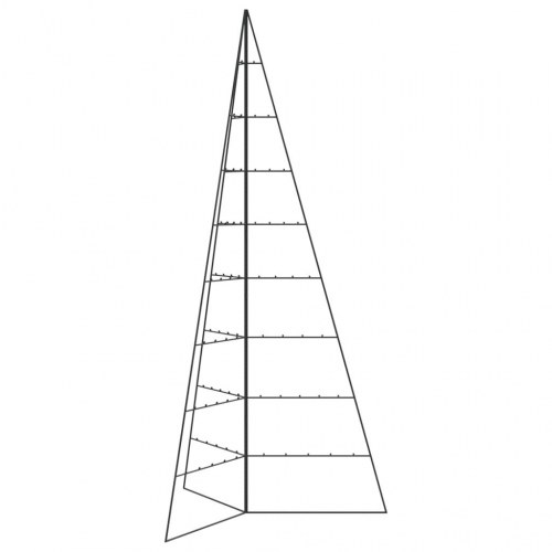 Dekorationstræ i metal - sort, 210 cm