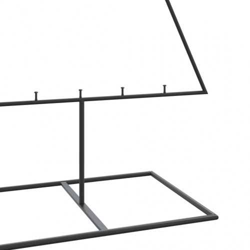 Juletræ i metal 180 cm - sort