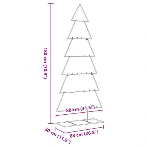 Juletræ i metal 180 cm - sort