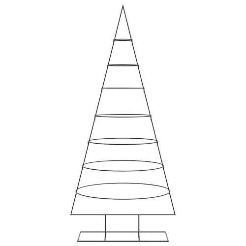Dekorationstræ i metal 210 cm - sort