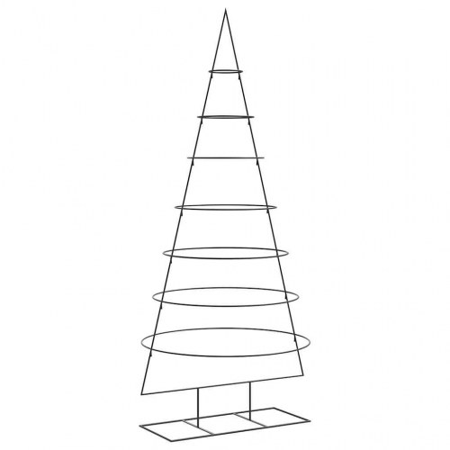 Dekorationstræ i metal 210 cm - sort