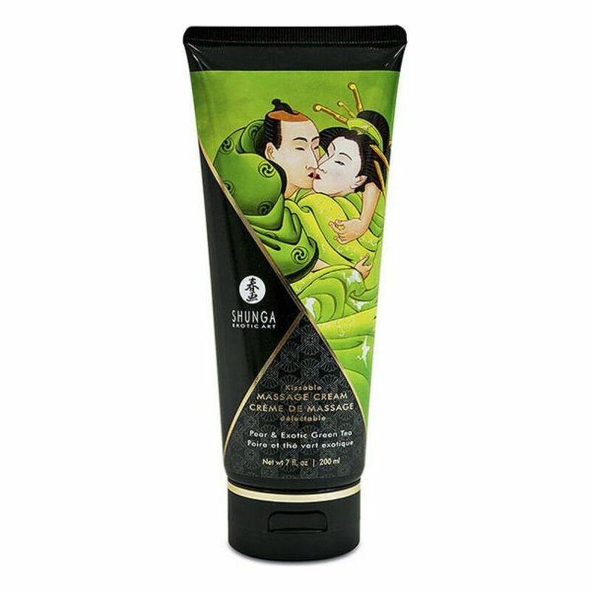 Shunga Massagecreme SH4111 - Pære & Grøn te, 200 ml billede