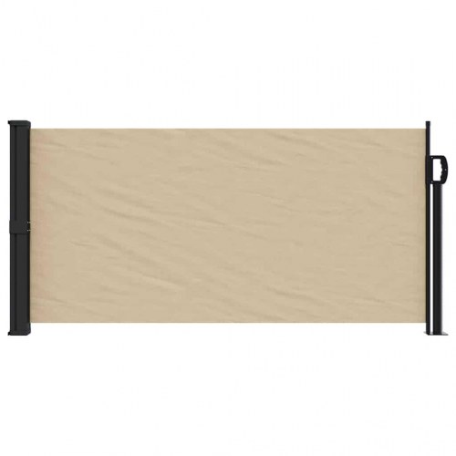 Sammenrullelig sidemarkise 100 × 500 cm - beige