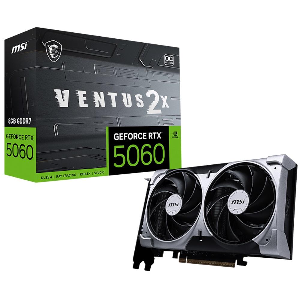 Grafikkort MSI GeForce RTX 5060 Ventus 2X OC 8GB GDDR7