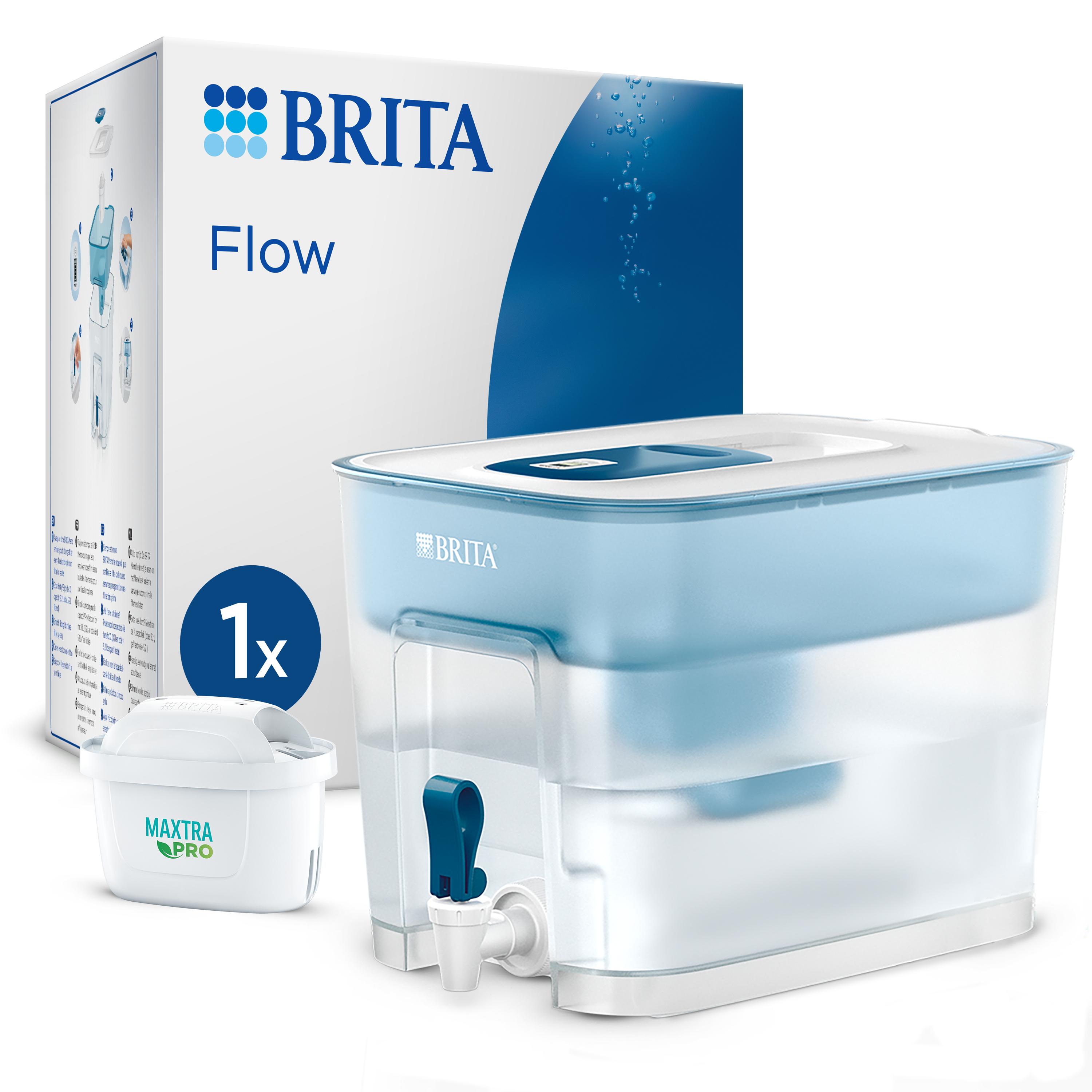 Vandfilter til køkken - BRITA Flow bordmodel 8,2 l, blå/hvid billede