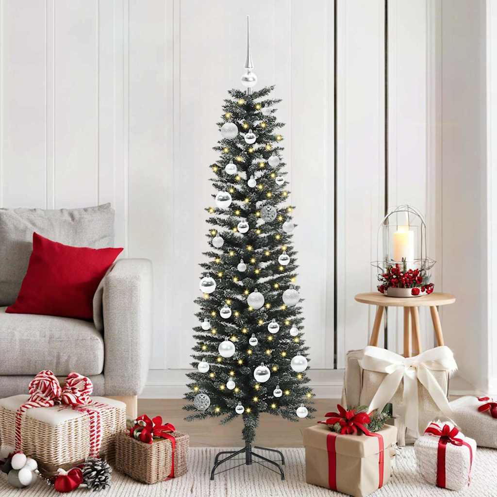 Kunstigt juletræ Grøn 43 x 43 x 150 cm PVC og plastik og stål billede
