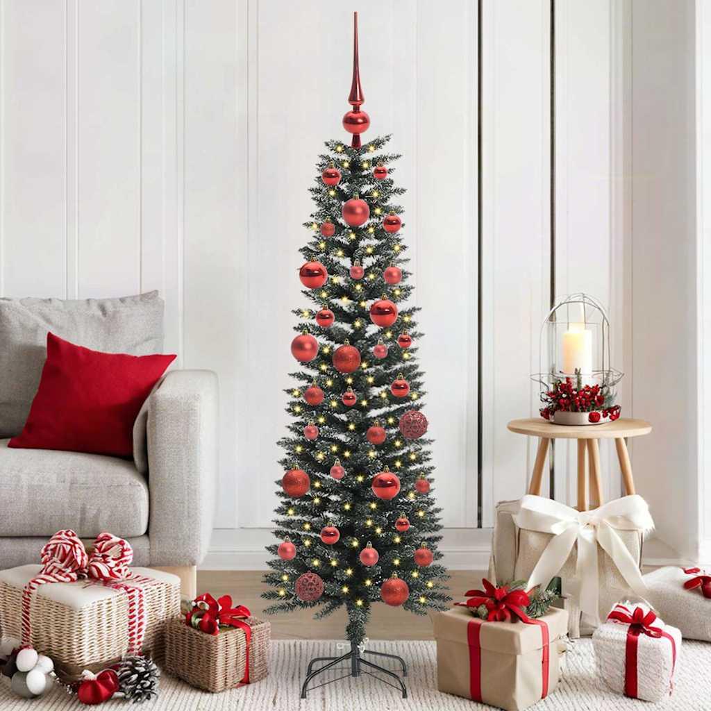 Kunstigt juletræ Grøn 43 x 43 x 150 cm PVC og plastik og stål billede