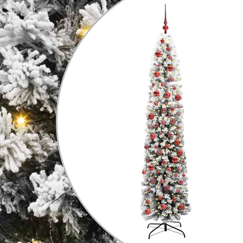 Kunstigt juletræ med stativ Grøn 180 cm PVC og Stål og Plastik billede