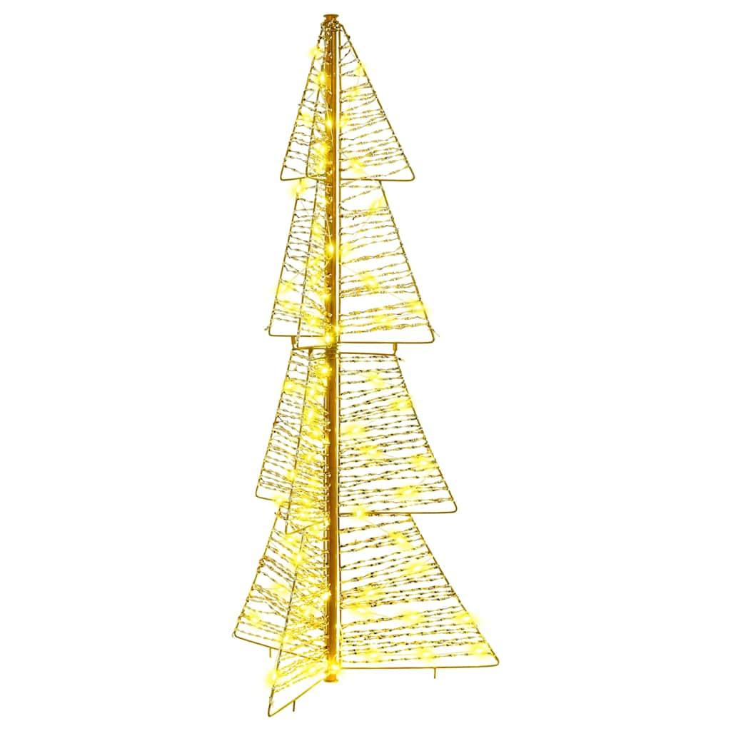 Juletræ med 100 LED'er Varm hvid 120 cm PET billede