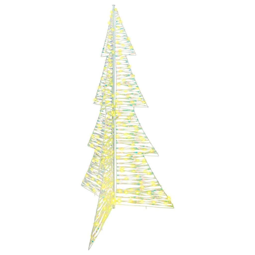 Juletræ med 240 LED'er Varm hvid 180 cm PET billede