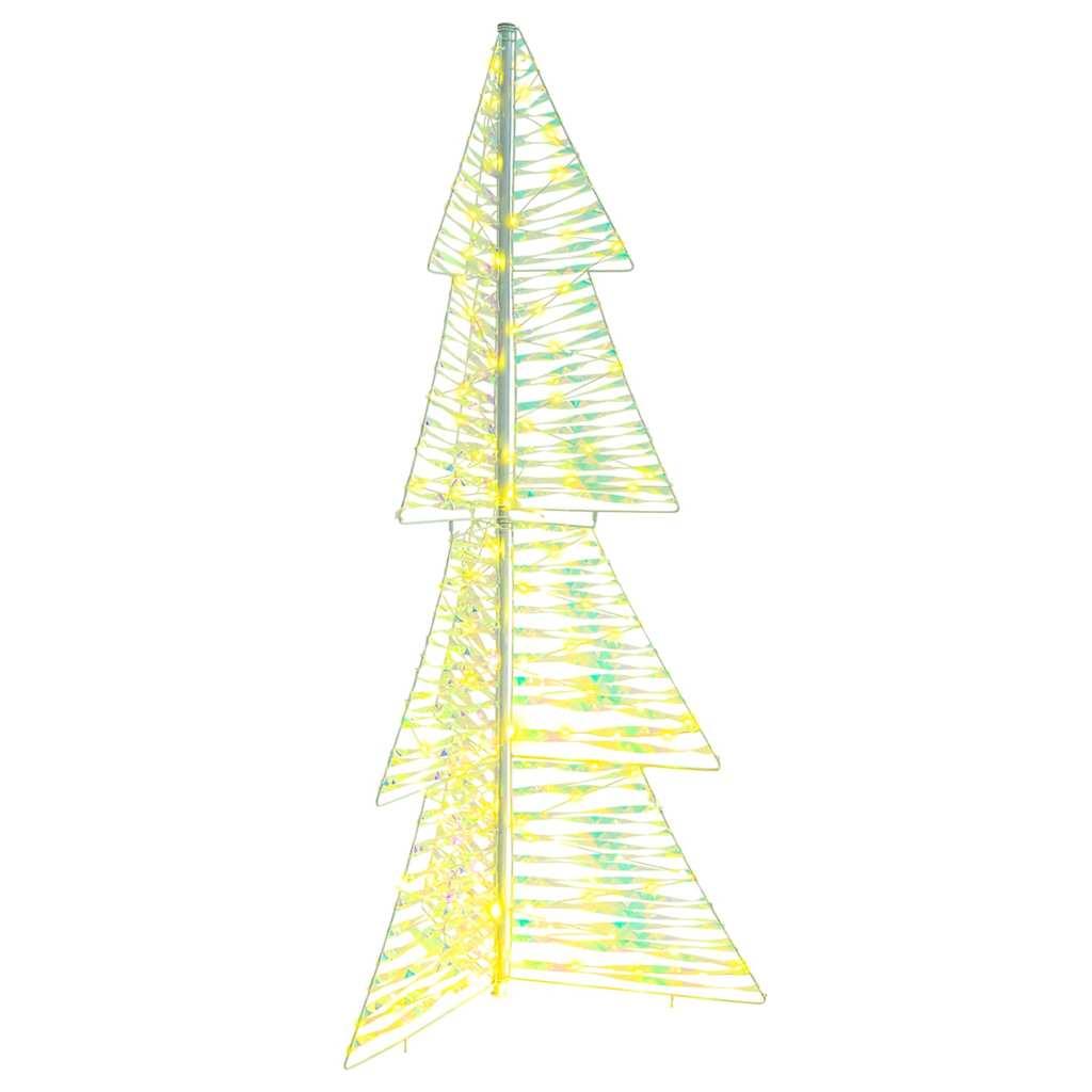 Juletræ med 160 LED'er Varm hvid 150 cm PET billede