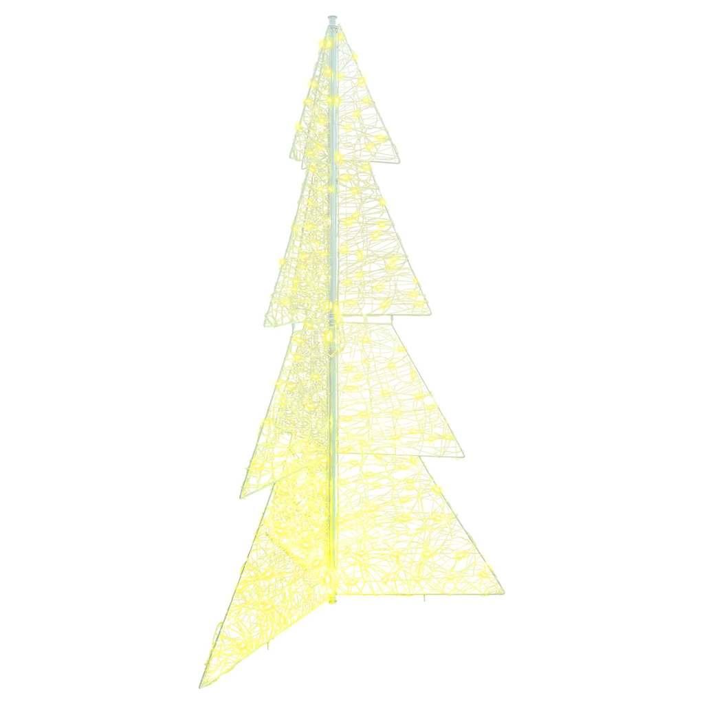 Juletræ med 240 LED'er Varm hvid 180 cm Akryl billede