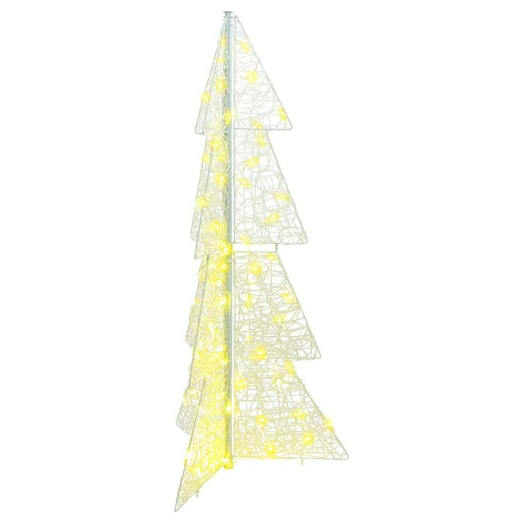 Juletræ med 100 LED'er Varm hvid 120 cm Akryl billede