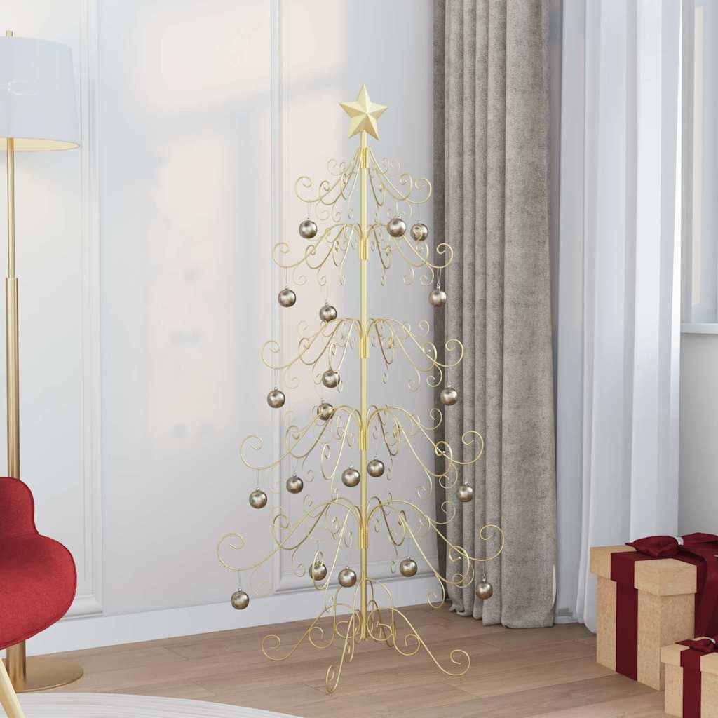 Metal juletræ i guld 150 cm