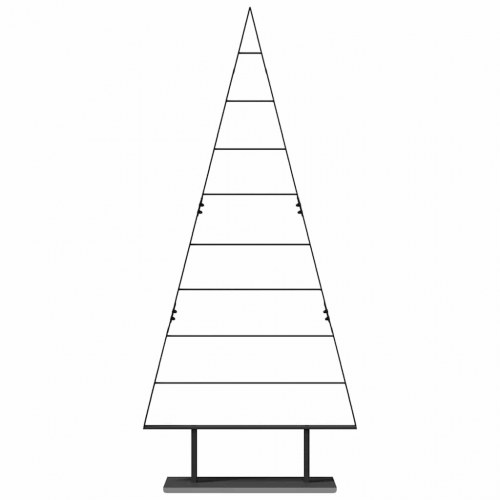 Metaljuletræ i stål - sort 180 cm