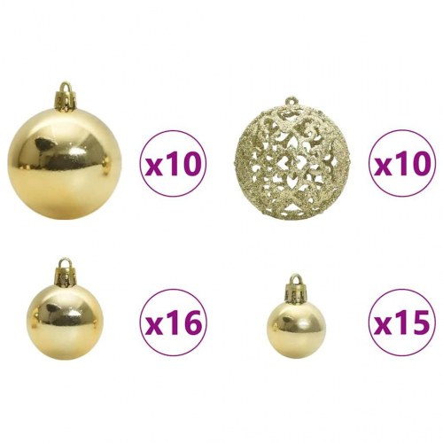 Kunstigt juletræ med stativ Grøn 270 cm PVC og Stål og Plastik